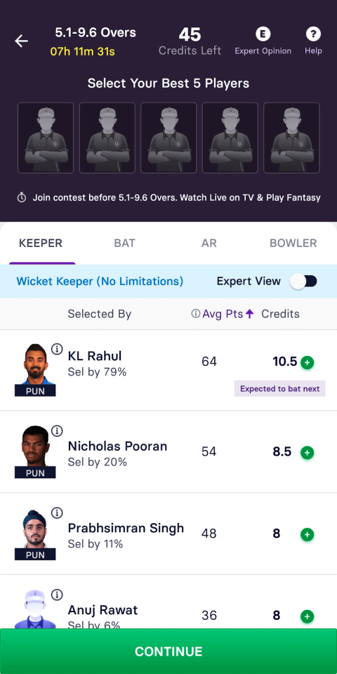 fantasy cricket